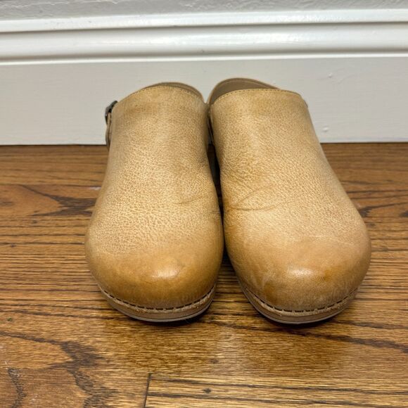 Dansko Ingrid Clog Honey Distressed Leather Comfort Mule Womens 40 EU 9.5 10 - Picture 8 of 8
